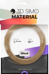 3Dsimo Filament WOOD - barna 15m