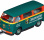 Carrera Autó D132 - 32034 VW BUS T2b Jagermeister