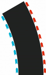 52004 Kanyarok 60° (3x Bal, 3x Jobb) Hybrid