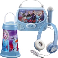 Frozen II játékszett -  fejhallgató, lámpás, karaoke doboz
