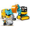 LEGO DUPLO Town kamionos és lánctalpas kotrógép