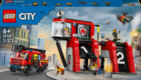 LEGO CITY 60414 Tűzoltóállomás autóval